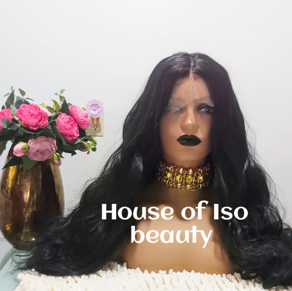 Synthetic hair wig